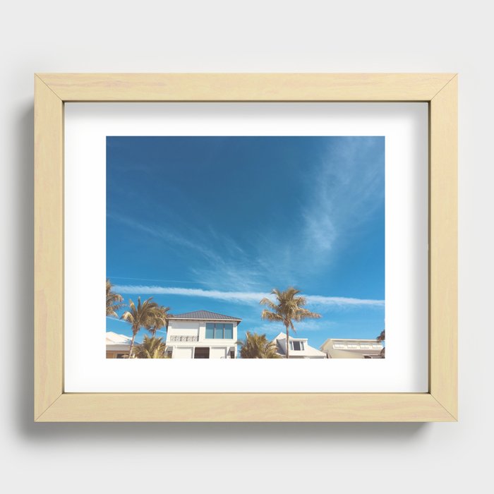 sunny day in florida Recessed Framed Print