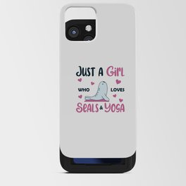 Just A Girl Who Loves Seals And Yoga iPhone Card Case