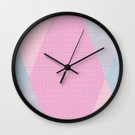 Pattern colors 2016 rose quarz and serenity blue Version 2 Wall Clock