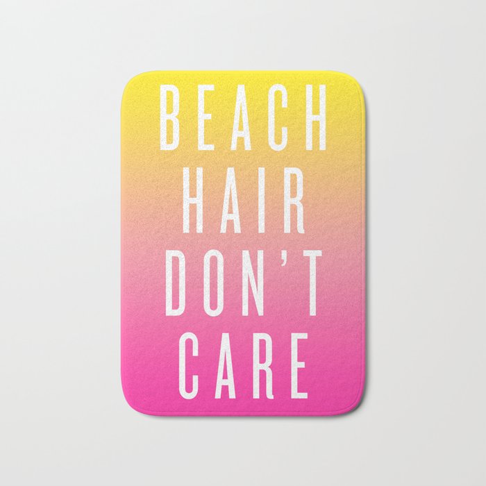 Beach Hair Don't Care Bath Mat