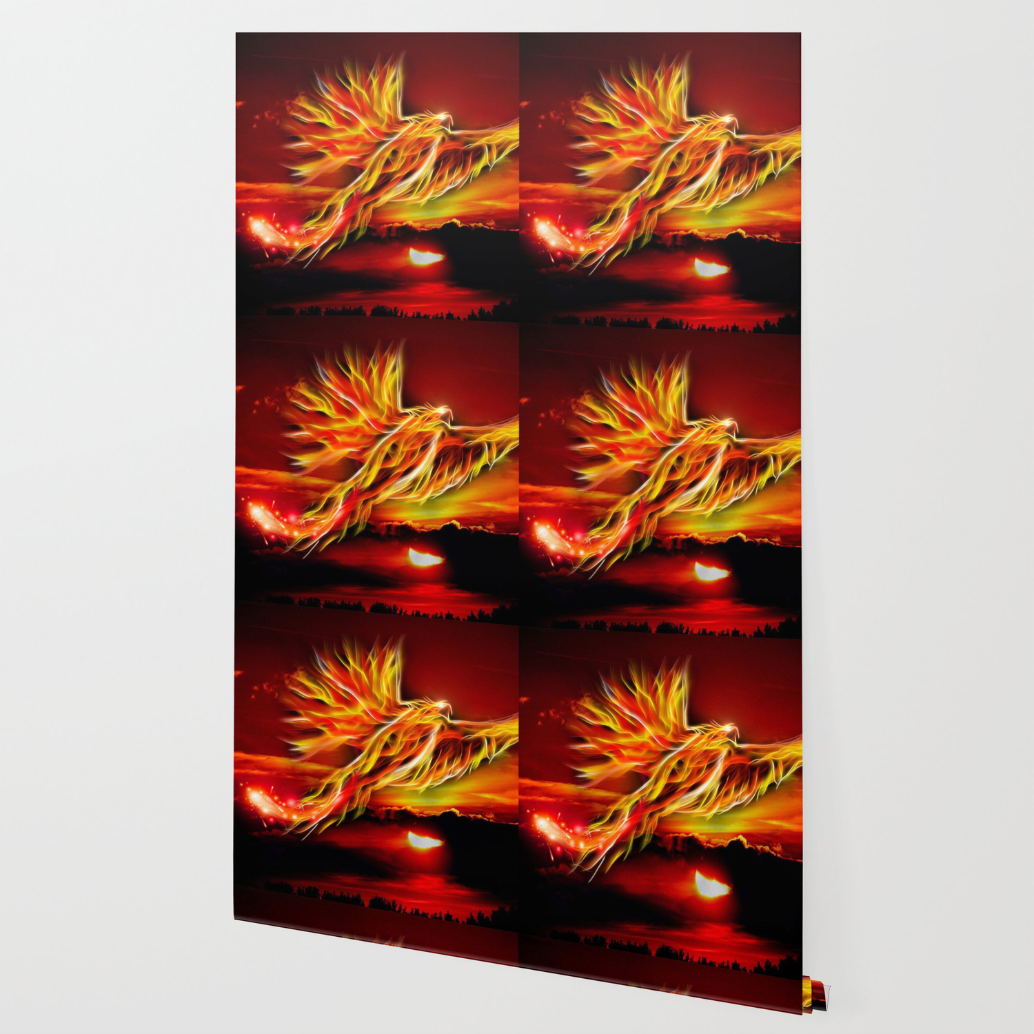 Phoenix Bird Fire Wallpaper By Artvisuals Society6