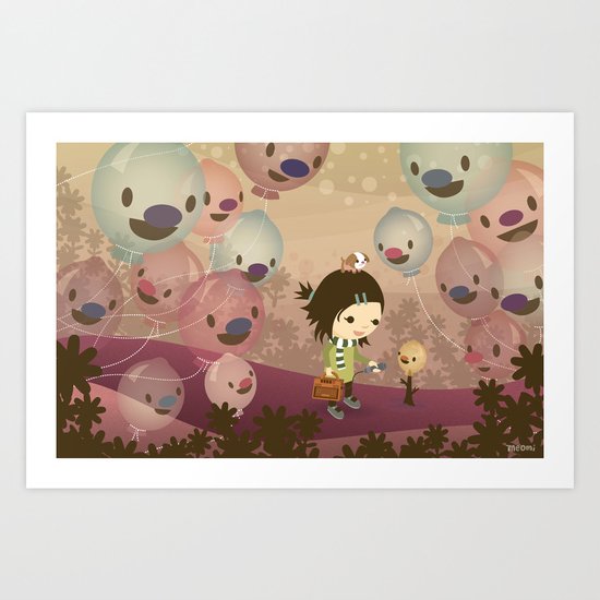 Balloon Tree Song Art Print