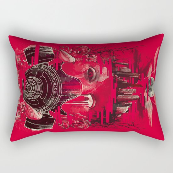 Industry Vs. Ecology Rectangular Pillow