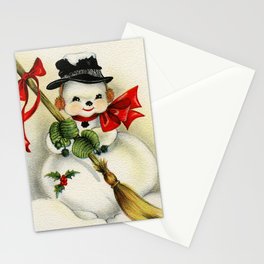 Snowman 001 Stationery Card