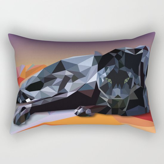 Black Panther Rectangular Pillow