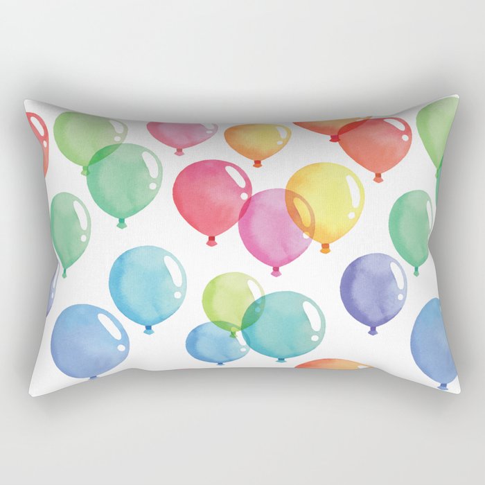 Balloons Pattern Rectangular Pillow