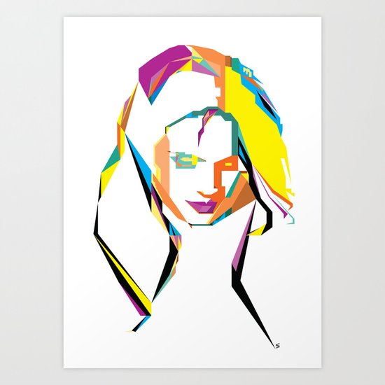 Stana Katic Art Print