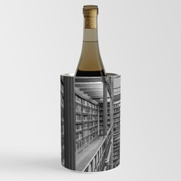 Black and white art library art print,  Rijksmuseum in Amsterdam - history architecture photography Wine Chiller