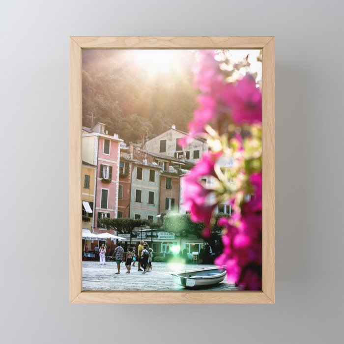 Portofino Sunset Framed Mini Art Print