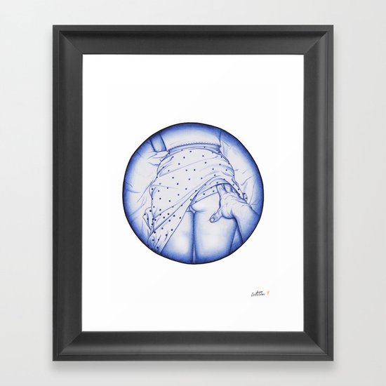 Sneak peak, BIC love. Framed Art Print