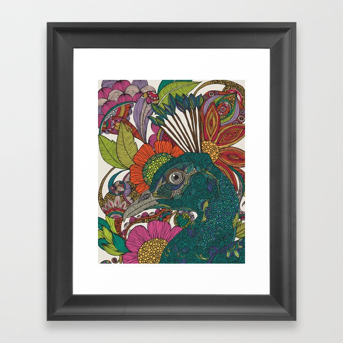 Alexis and the flowers Framed Art Print