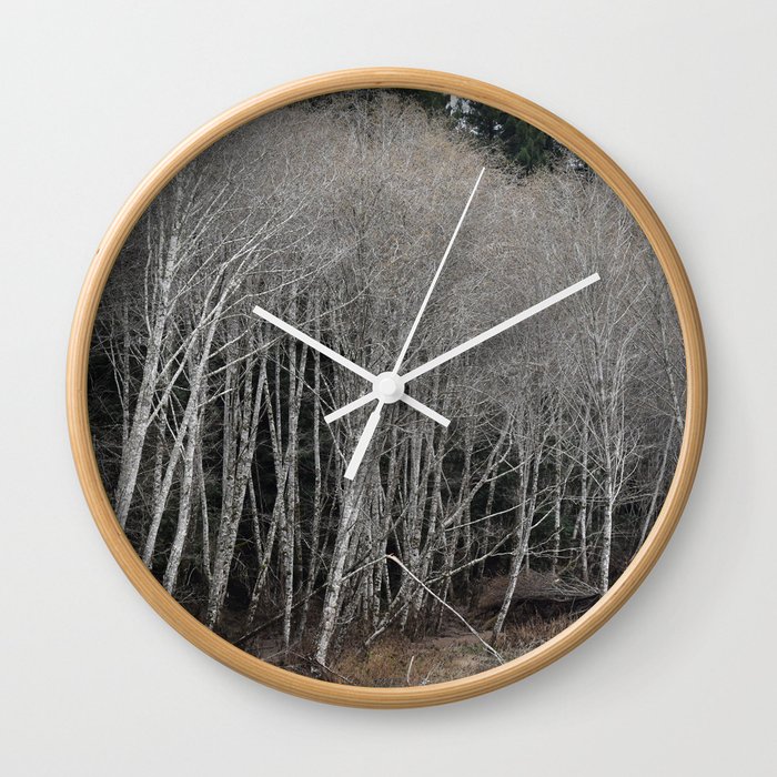 Birch Forest Wall Clock