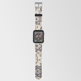 BLACK |& WHITE FLORAL Apple Watch Band