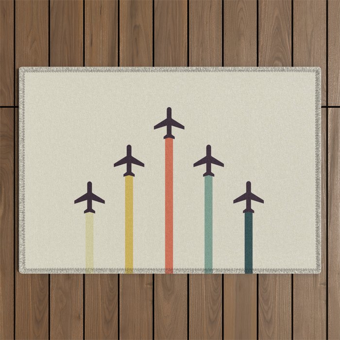 Airplanes Outdoor Rug