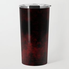 Dark Red Shapes Travel Mug