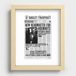 DAILY PROPHET SEVERUS SNAPE Recessed Framed Print