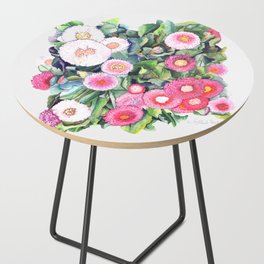 prettypink flowers Side Table