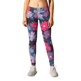 pink and gray flowering dogwood symbolize rebirth and hope Leggings