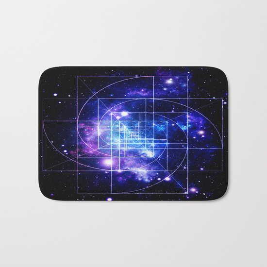Galaxy sacred geometry Bath Mat