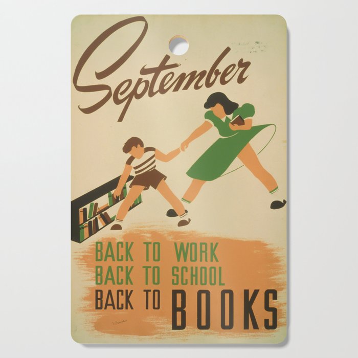 September - Back to School Cutting Board