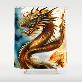 2024 Year of the Dragon Shower Curtain