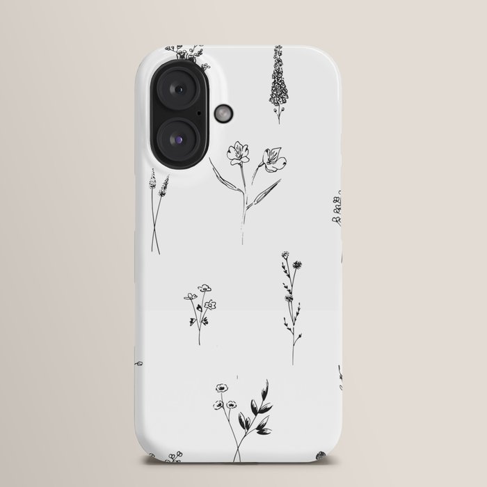 Society6 ケース Wild Flowers - for Iphone Wildflowers BIG iPhone Case by Anis Illustration | Society6