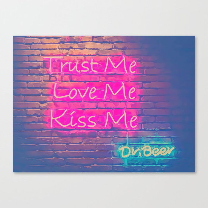 Love me pink, dreams, pastel, love, cute,  Canvas Print