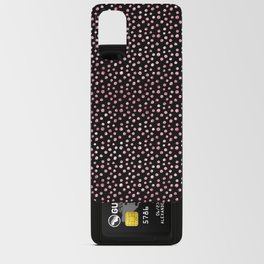 Black Pink Spots Pattern Android Card Case