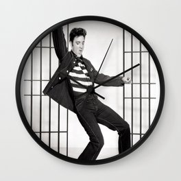 Elvis Presley Jailhouse Rock Photograph Wall Clock