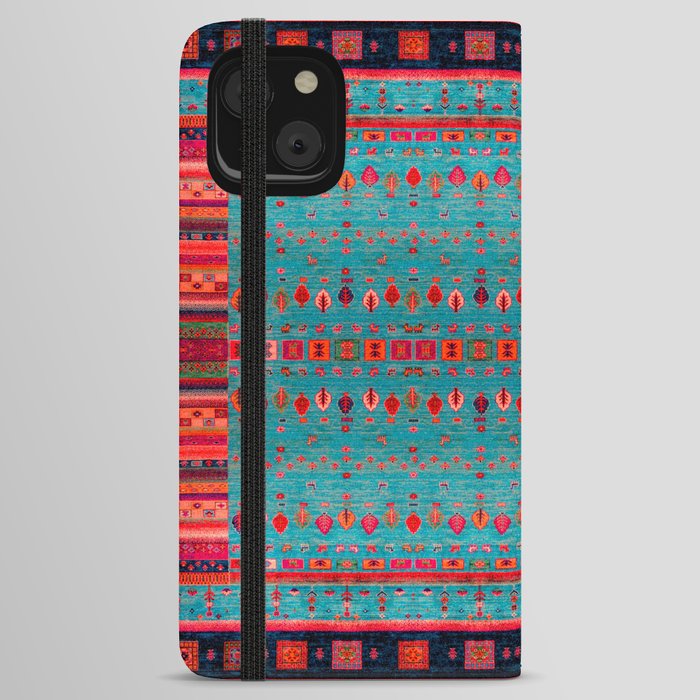 Traditional Berber Bohemian Moroccan Handmade Fabric Style Fall Autumn Color Inspiration iPhone Wallet Case
