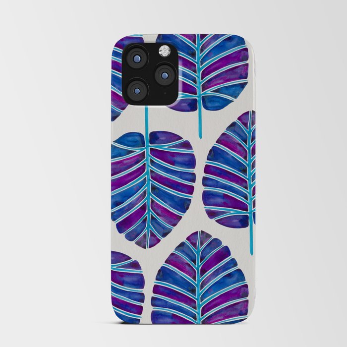 Elephant Ear Alocasia – Indigo iPhone Card Case