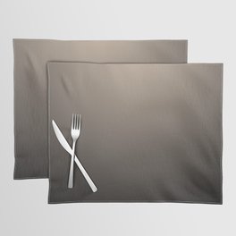 Modern Cream And Black Ombre Gradient Abstract Pattern Placemat