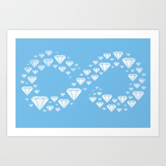 Diamonds are Forever Art Print
