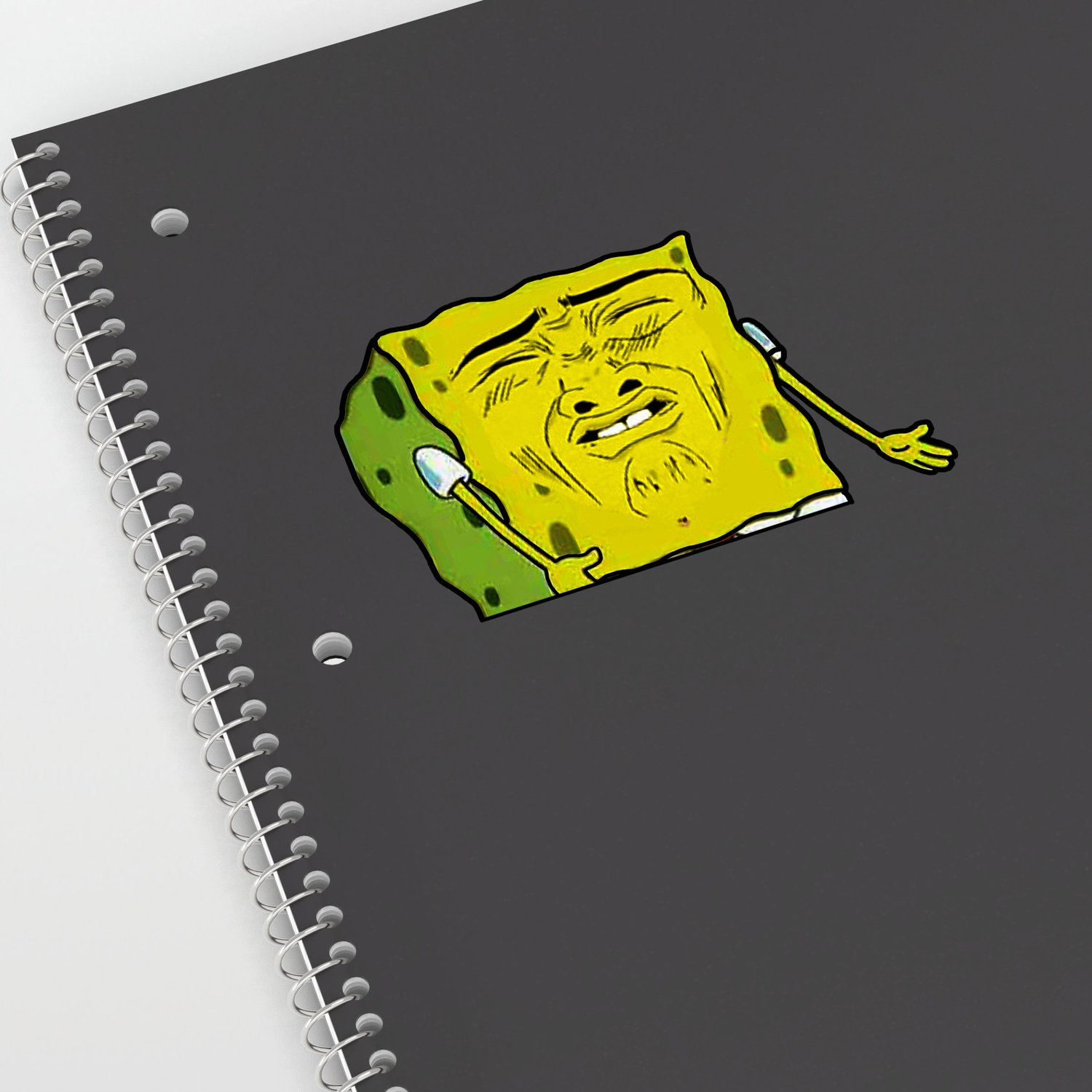 Retarded Spongebob Sticker By Thinkingaboutit Society6