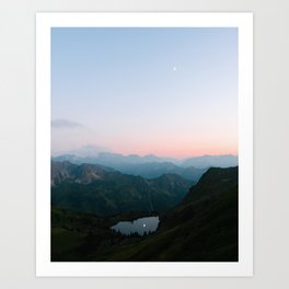 Calm Mountain Lake Reflection – Landscape Photography Art Print