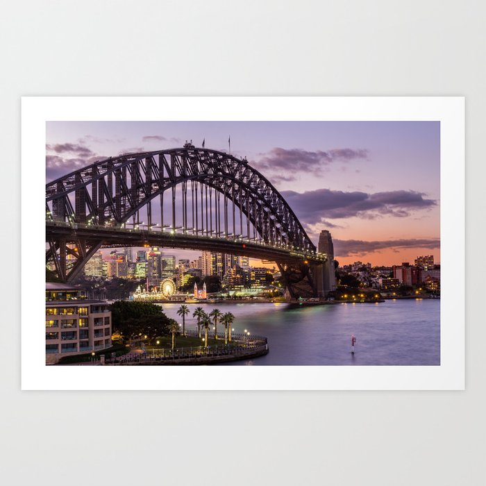 Harbour Bridge, Sydney Australia Art Print