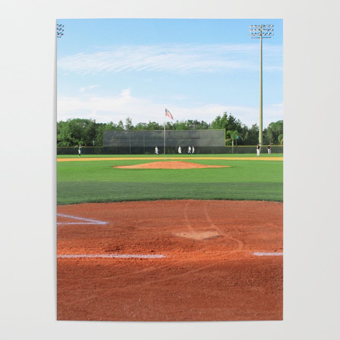 Play Ball! - Home Plate - For Bar or Bedroom Poster
