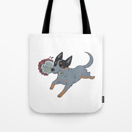 Running with flowers Tote Bag