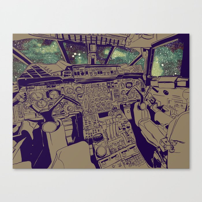 SpaceJet (Color) Canvas Print