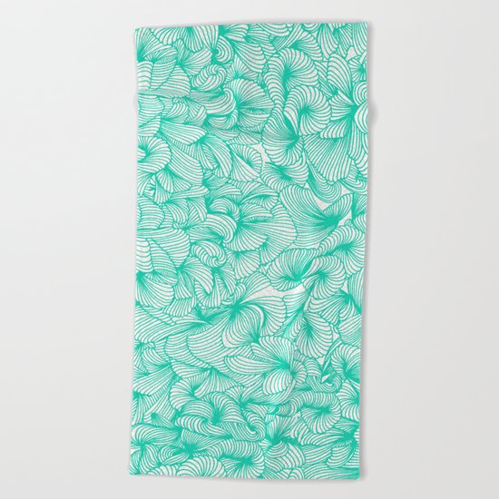 Abstract Pattern – Turquoise Beach Towel