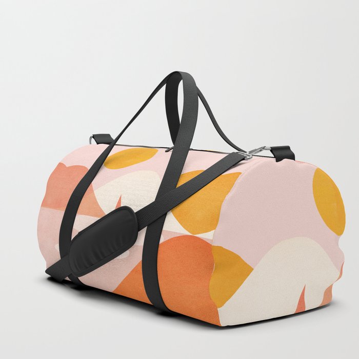 Abstraction_Lake_Sunset_Minimalism_001 Duffle Bag