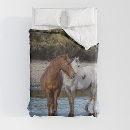 Salt River Wild Horses Duvet Cover