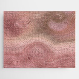 Rose Gold Agate Geode Luxury Jigsaw Puzzle