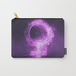 Planet Venus Symbol. Venus sign. Abstract night sky background. Carry-All Pouch