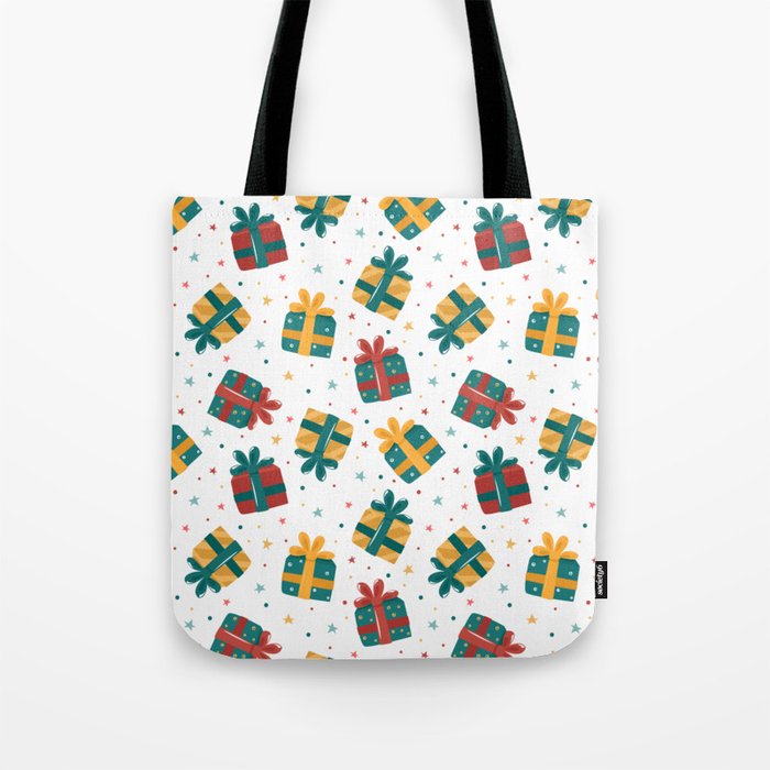 Christmas gifts seamless pattern Tote Bag