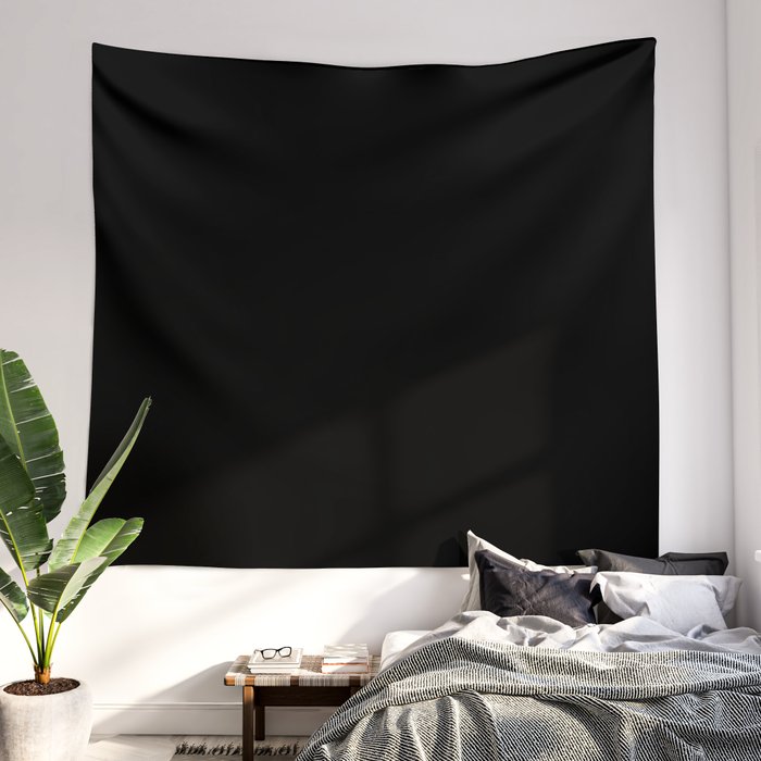Plain black tapestry cheap