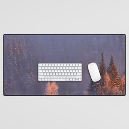 Canada Photography - Ice Cold Lake By The Canadian Forest Desk Mat