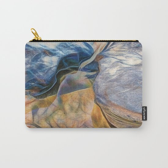 Abstract beautiful rocks on the sand Carry-All Pouch