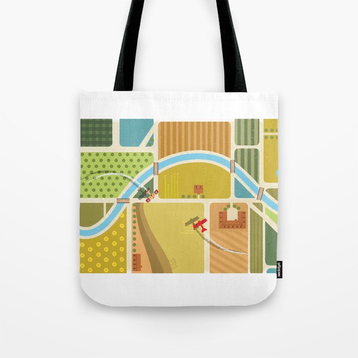 from above in the skies of Picardy Tote Bag