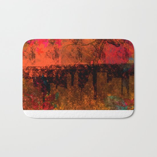 little horse and the town, colors Bath Mat